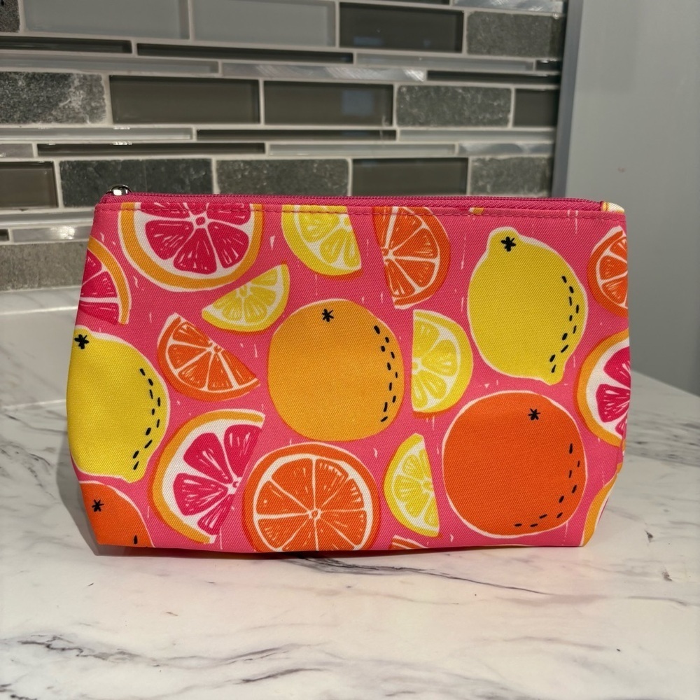 Clinique Citrus Medium Size Cosmetic Travel Case Bag